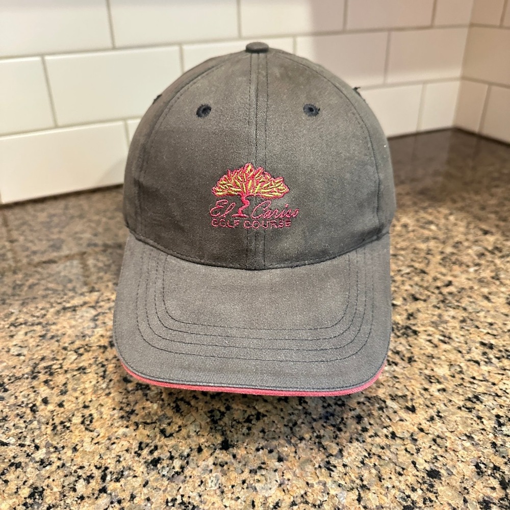 El Cariso Golf Course California Tartan Hat Strap Back‎ Gray